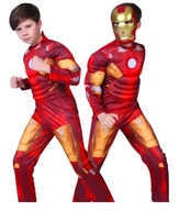 IRONMAN AVENGERS KOSTÝM DETSKÝ SVALOVÝ OBLEK + MASKA L 122/128 IRONMAN AVENGERS KOSTÝM DETSKÝ SVALOVÝ OBLEK + MASKA L 122/128