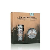 Mr Bear Family Kit Grooming spray Matt Clay pomáda