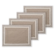 Bavlnené tampóny s čipkou CAPPUCCINO 4ks 30x40 Bavlnené tampóny s čipkou CAPPUCCINO 4ks 30x40