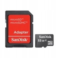 SANDISK 32 GB micro SDHC 32 GB microSD + SD triedy 4