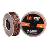 Undercarp Leadcore bezjadrový 10m 45 lbs hnedý