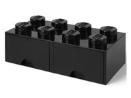 LEGO kontajner so zásuvkami Brick 8 Black