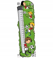 Nálepka pre deti - Tabuľka výšok - Futbalisti 2