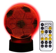 FUTBALOVÁ 3D LED NOČNÁ LAMPA + DARČEK NA DIAĽKOVÉ OVLÁDANIE FUTBALOVÁ 3D LED NOČNÁ LAMPA + DARČEK NA DIAĽKOVÉ OVLÁDANIE