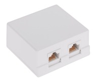 INTERNETOVÁ SIEŤOVÁ ZÁSUVKA RJ45 UTP CAT.6 DOUBLE TEL-0031-6 INTERNETOVÁ SIEŤOVÁ ZÁSUVKA RJ45 UTP CAT.6 DOUBLE TEL-0031-6