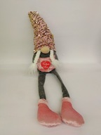 Darček na Valentína v sede Gnome 40 cm