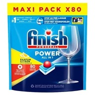 FINISH Powerball Power All in 1 citrón tablety do umývačky riadu 80 kusov FINISH Powerball Power All in 1 citrón tablety do umývačky riadu 80 kusov