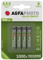 4x AgfaPhoto AAA 900mAh R3 NI-MH batéria + krabica 4x AgfaPhoto AAA 900mAh R3 NI-MH batéria + krabica