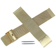 Diloy oceľový sieťovaný náramok, zlatý, 22mm Diloy oceľový sieťovaný náramok, zlatý, 22mm
