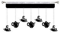 Prelamovaný kuchynský záves Garland GLAMUR coffee 200 cm Prelamovaný kuchynský záves Garland GLAMUR coffee 200 cm