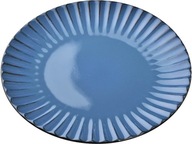 Veľký plochý jedálenský tanier 26,5 cm - EVIE BLUE