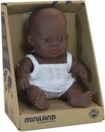 Bábika chlapec AFRICAN 21cm bábätko MINILAND 10m