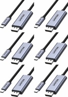 Unitek kábel adaptéra USB-C na DP 1.2 4K 60Hz 1,8 m sivý x6