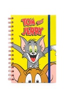 Tom a Jerry zošity A5 gumové linky 80 listov Tom a Jerry zošity A5 gumové linky 80 listov