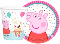 SADA TANIER A POHÁROV PEPPA PIG PIG-8275 SADA TANIER A POHÁROV PEPPA PIG PIG-8275