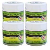 Konopná masť na psoriázu, ekzém, atopickú dermatitídu, 4x150 ml Konopná masť na psoriázu, ekzém, atopickú dermatitídu, 4x150 ml