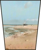 Screen Beach pri odlive (ústie rieky) Degas