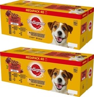Pedigree Mixed Selection Jelly Mix príchutí pre psov 80x100g Pedigree Mixed Selection Jelly Mix príchutí pre psov 80x100g