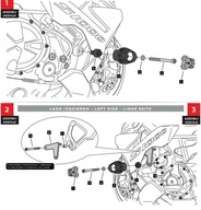 Nárazové podložky PUIG pre BMW S1000R 21-22