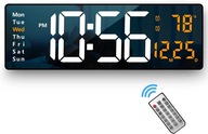 VEĽKÉ NÁstenné HODINY DIGITÁLNE ELEKTRONICKÉ LED TEPLOTNÉ DIAĽKOVÉ STOPKY USB VEĽKÉ NÁstenné HODINY DIGITÁLNE ELEKTRONICKÉ LED TEPLOTNÉ DIAĽKOVÉ STOPKY USB