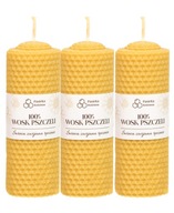 3x Sviečka z včelieho vosku 13/5 cm 100% vosk 3x Sviečka z včelieho vosku 13/5 cm 100% vosk