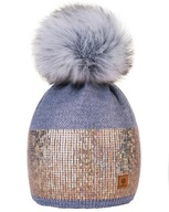 TEPLÁ ZIMNÁ ČIAPKA Woolk Montana pompom a fleece TEPLÁ ZIMNÁ ČIAPKA Woolk Montana pompom a fleece