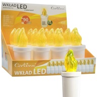 CORTINA elektrická vložka MINOR LED, žltá, na batérie, 12 kusov