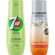 7Up ZDARMA + sirupy Orange Mango SodaStream do vody 7Up ZDARMA + sirupy Orange Mango SodaStream do vody