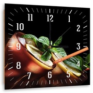 Obraz s hodinami, kokteil Cuba libre - 60x60
