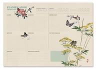 Plán lekcie A3 Japonský kvetinový týždenný plánovač