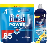 Finish Power All in One Fresh tablety do umývačky riadu 85 ks + lesk