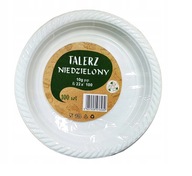 PLASTOVÉ TANIERE BIELE 22cm (100) ČERVENÉ PLAST