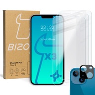 3x sklo BIZON + sklo na fotoaparát pre iPhone 14 Plus