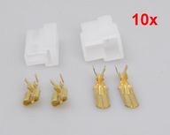 10x KONEKTOR, DVOJITÝ KONEKTOR, 2 KOLÍKOVÉ, pre LAMPY 10x KONEKTOR, DVOJITÝ KONEKTOR, 2 KOLÍKOVÉ, pre LAMPY