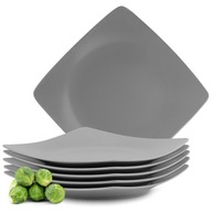 SADA jedálenských tanierov EPIRI GREY MATTE SQUARE SADA jedálenských tanierov EPIRI GREY MATTE SQUARE