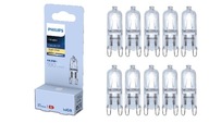 10x PHILIPS halogénová žiarovka G9 44W teplá 2800K / 590 lumenov / stmievateľná 10x PHILIPS halogénová žiarovka G9 44W teplá 2800K / 590 lumenov / stmievateľná