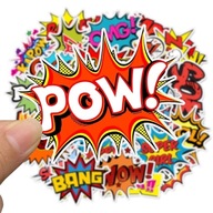NÁLEPKY BOMBA NÁLEPKY MIX KOMIKSOVÉ TITULKY 50 ks NÁLEPKY BOMBA NÁLEPKY MIX KOMIKSOVÉ TITULKY 50 ks