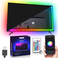 USB LED pásik pre RGB TV 3m LED diódy pre TV Podsvietenie APLIKÁCIA DIAĽK USB LED pásik pre RGB TV 3m LED diódy pre TV Podsvietenie APLIKÁCIA DIAĽK