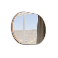 Podkrovné zrkadlo 90x70 brúsený hliníkový rám