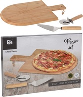 PIZZA SET BAMBUSOVÁ DOSKA S NOŽOM A RAMENOM PIZZA SET BAMBUSOVÁ DOSKA S NOŽOM A RAMENOM