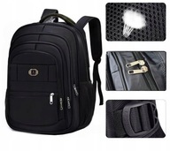 Viackomorový školský batoh čiernej farby