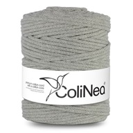 Colinea String sa prepletala pre makramu 100% bavlnu, 5 mm 200 m, šedá Colinea String sa prepletala pre makramu 100% bavlnu, 5 mm 200 m, šedá