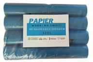 Papierové vrecia na segregáciu 120l modré 100ks Papierové vrecia na segregáciu 120l modré 100ks