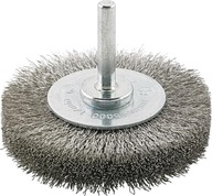 Stopková kotúčová kefa, oceľový drôt 60x6mm Stopková kotúčová kefa, oceľový drôt 60x6mm
