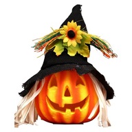 Osvetlený halloweensky penový lampáš s