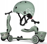 SCOOT&RIDE HIGHWAYKICK SKÚTER GREEN LINES+ PRILBA XXS-S 45-51 CM