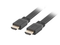 Lanberg M/M v2.0 HDMI kábel 1,8 m čierny plochý Lanberg M/M v2.0 HDMI kábel 1,8 m čierny plochý