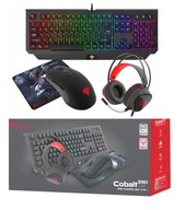 Herný set Genesis Cobalt 330 Klávesnica, slúchadlá, myš, podložka Herný set Genesis Cobalt 330 Klávesnica, slúchadlá, myš, podložka