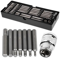 SADA BITOV TORX A SPLINE IMBUS, 40 PRVKOV, OCEL S2, DIELENSKA VLOŽKA, VOZÍK SADA BITOV TORX A SPLINE IMBUS, 40 PRVKOV, OCEL S2, DIELENSKA VLOŽKA, VOZÍK
