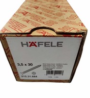 Hafele HOSPA skrutka 3,5x30mm 1000ks, biely pozink, masiv Hafele HOSPA skrutka 3,5x30mm 1000ks, biely pozink, masiv